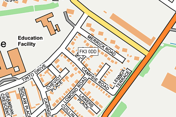 FK3 0DD map - OS OpenMap – Local (Ordnance Survey) FK3 0DD map - OS OpenMap – Local (Ordnance Survey)