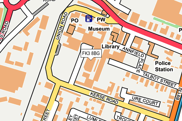 FK3 8BG map - OS OpenMap – Local (Ordnance Survey) FK3 8BG map - OS OpenMap – Local (Ordnance Survey)
