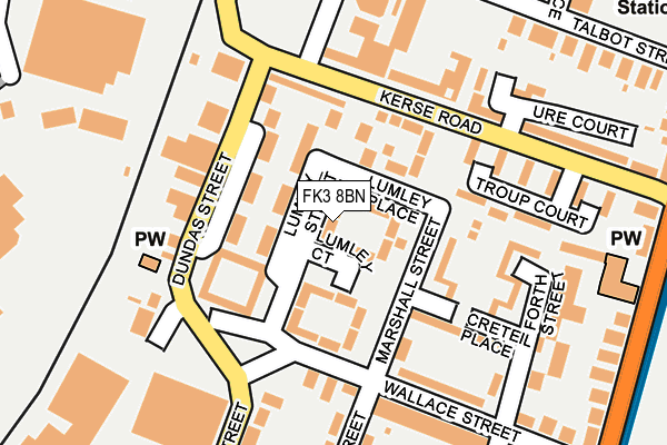 FK3 8BN map - OS OpenMap – Local (Ordnance Survey) FK3 8BN map - OS OpenMap – Local (Ordnance Survey)