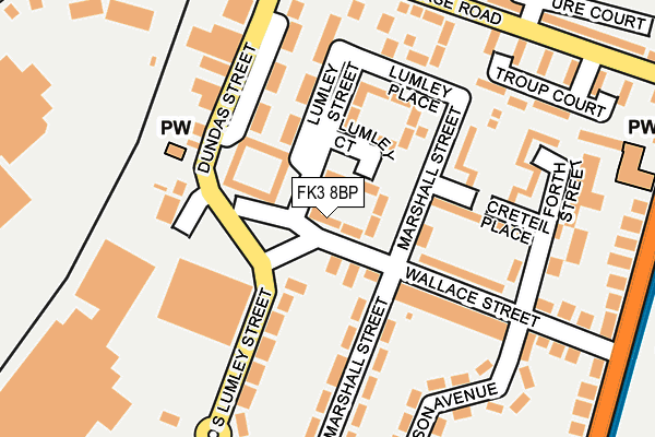 FK3 8BP map - OS OpenMap – Local (Ordnance Survey) FK3 8BP map - OS OpenMap – Local (Ordnance Survey)