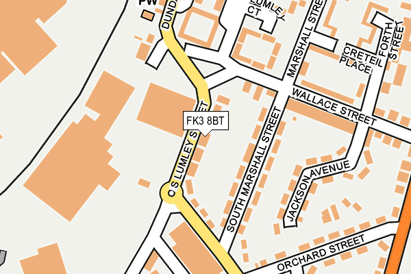 FK3 8BT map - OS OpenMap – Local (Ordnance Survey) FK3 8BT map - OS OpenMap – Local (Ordnance Survey)