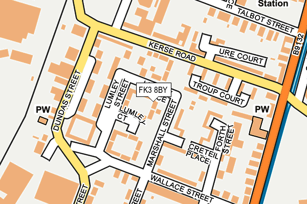 FK3 8BY map - OS OpenMap – Local (Ordnance Survey) FK3 8BY map - OS OpenMap – Local (Ordnance Survey)