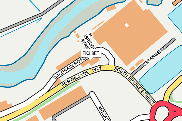 FK3 8ET map - OS OpenMap – Local (Ordnance Survey) FK3 8ET map - OS OpenMap – Local (Ordnance Survey)