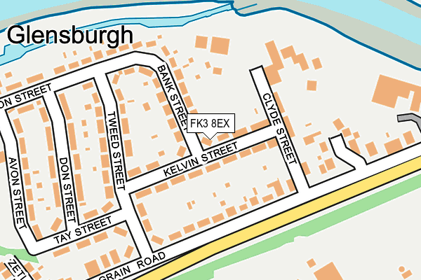 FK3 8EX map - OS OpenMap – Local (Ordnance Survey) FK3 8EX map - OS OpenMap – Local (Ordnance Survey)