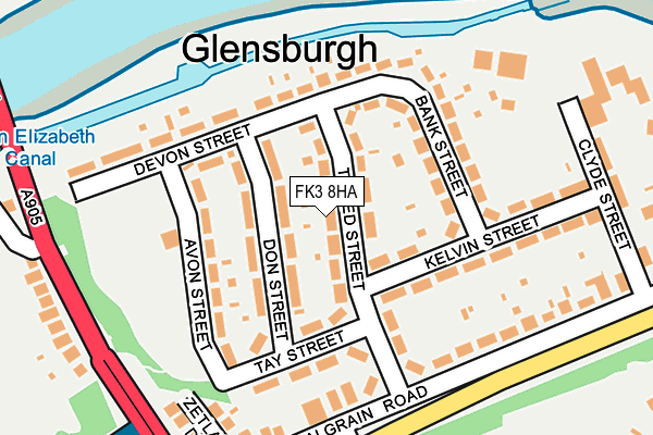 FK3 8HA map - OS OpenMap – Local (Ordnance Survey) FK3 8HA map - OS OpenMap – Local (Ordnance Survey)