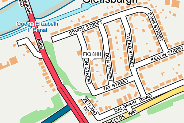 FK3 8HH map - OS OpenMap – Local (Ordnance Survey) FK3 8HH map - OS OpenMap – Local (Ordnance Survey)