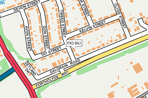 FK3 8HJ map - OS OpenMap – Local (Ordnance Survey) FK3 8HJ map - OS OpenMap – Local (Ordnance Survey)
