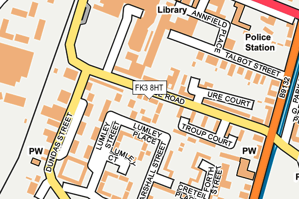FK3 8HT map - OS OpenMap – Local (Ordnance Survey) FK3 8HT map - OS OpenMap – Local (Ordnance Survey)