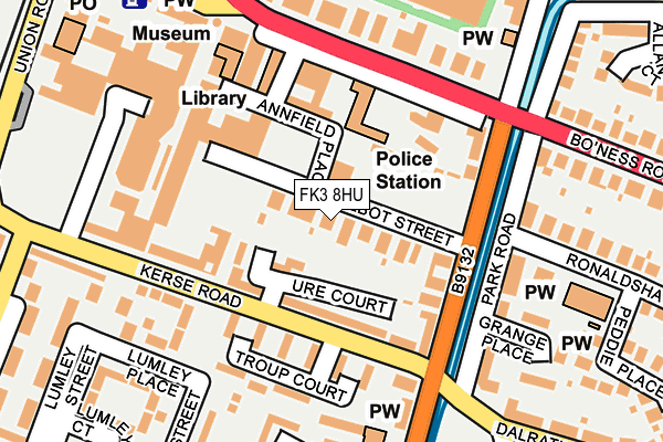 FK3 8HU map - OS OpenMap – Local (Ordnance Survey) FK3 8HU map - OS OpenMap – Local (Ordnance Survey)