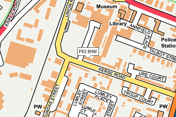 FK3 8HW map - OS OpenMap – Local (Ordnance Survey) FK3 8HW map - OS OpenMap – Local (Ordnance Survey)