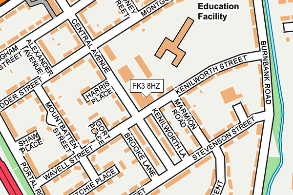 FK3 8HZ map - OS OpenMap – Local (Ordnance Survey) FK3 8HZ map - OS OpenMap – Local (Ordnance Survey)