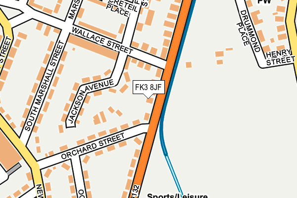 FK3 8JF map - OS OpenMap – Local (Ordnance Survey) FK3 8JF map - OS OpenMap – Local (Ordnance Survey)