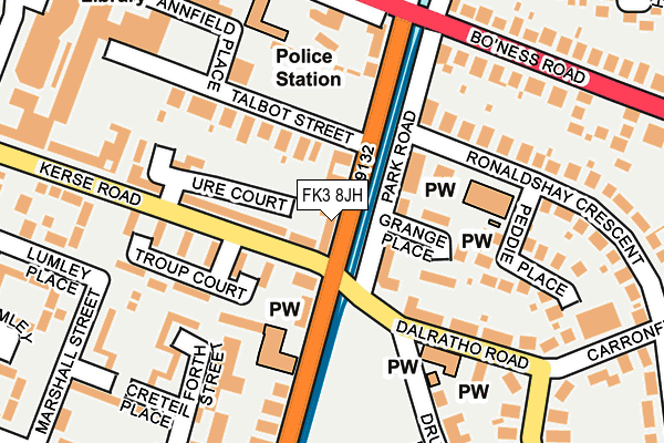 FK3 8JH map - OS OpenMap – Local (Ordnance Survey) FK3 8JH map - OS OpenMap – Local (Ordnance Survey)
