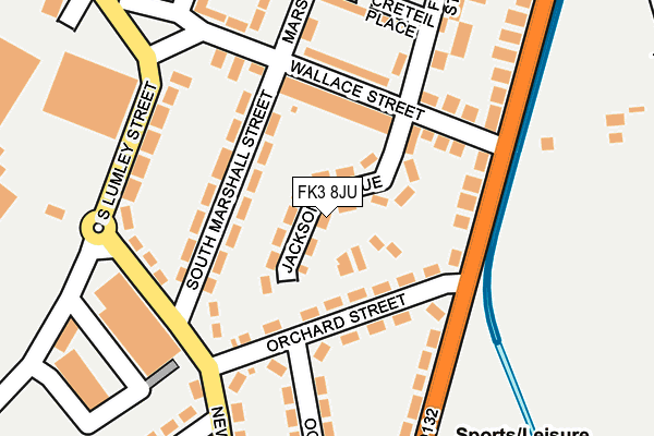 FK3 8JU map - OS OpenMap – Local (Ordnance Survey) FK3 8JU map - OS OpenMap – Local (Ordnance Survey)