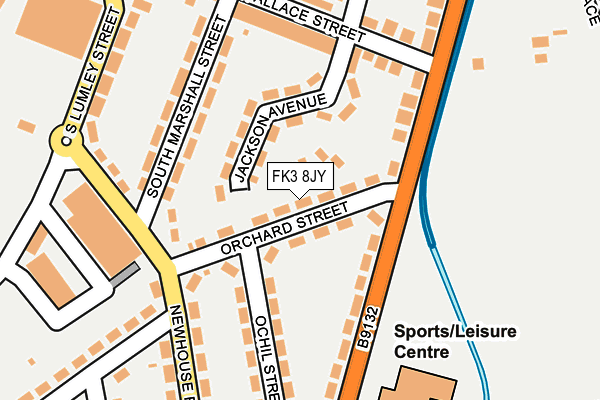 FK3 8JY map - OS OpenMap – Local (Ordnance Survey) FK3 8JY map - OS OpenMap – Local (Ordnance Survey)