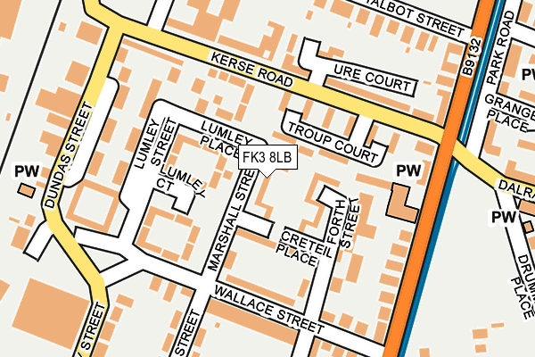 FK3 8LB map - OS OpenMap – Local (Ordnance Survey) FK3 8LB map - OS OpenMap – Local (Ordnance Survey)