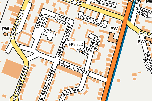 FK3 8LD map - OS OpenMap – Local (Ordnance Survey) FK3 8LD map - OS OpenMap – Local (Ordnance Survey)