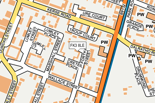 FK3 8LE map - OS OpenMap – Local (Ordnance Survey) FK3 8LE map - OS OpenMap – Local (Ordnance Survey)