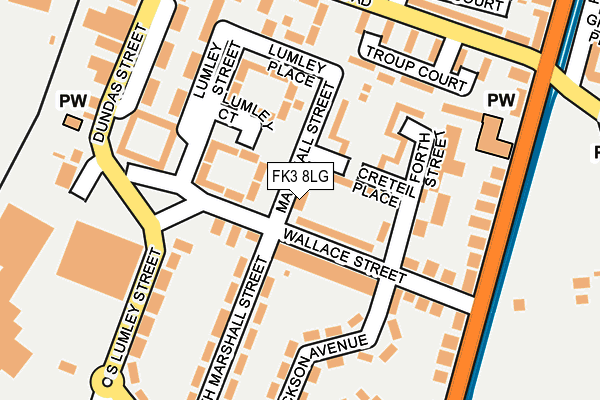 FK3 8LG map - OS OpenMap – Local (Ordnance Survey) FK3 8LG map - OS OpenMap – Local (Ordnance Survey)