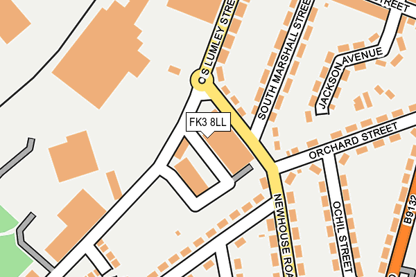 FK3 8LL map - OS OpenMap – Local (Ordnance Survey) FK3 8LL map - OS OpenMap – Local (Ordnance Survey)