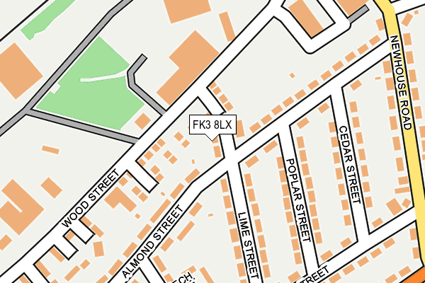FK3 8LX map - OS OpenMap – Local (Ordnance Survey) FK3 8LX map - OS OpenMap – Local (Ordnance Survey)