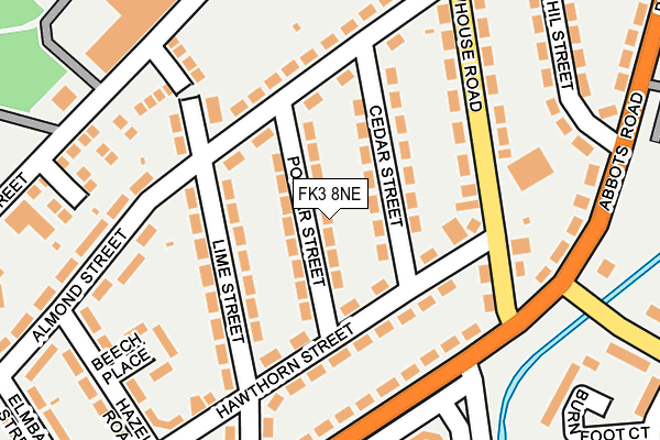 FK3 8NE map - OS OpenMap – Local (Ordnance Survey) FK3 8NE map - OS OpenMap – Local (Ordnance Survey)