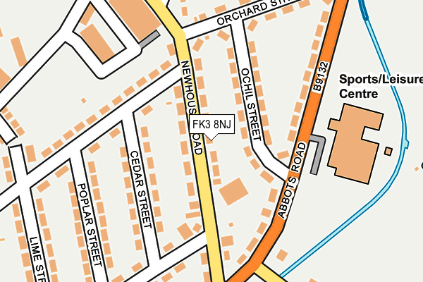 FK3 8NJ map - OS OpenMap – Local (Ordnance Survey) FK3 8NJ map - OS OpenMap – Local (Ordnance Survey)
