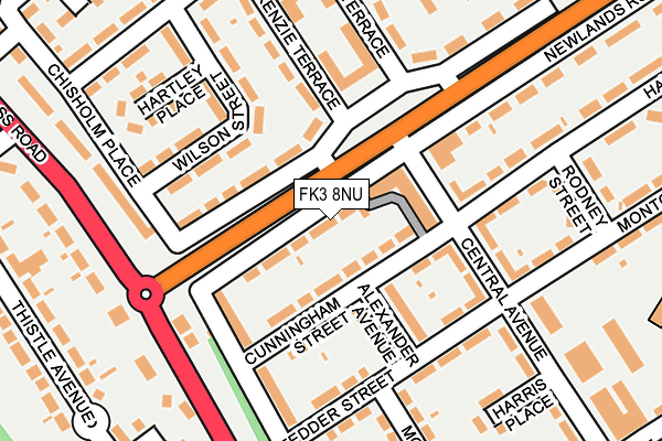 FK3 8NU map - OS OpenMap – Local (Ordnance Survey) FK3 8NU map - OS OpenMap – Local (Ordnance Survey)