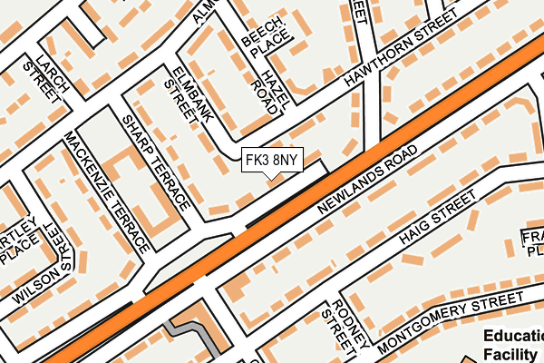 FK3 8NY map - OS OpenMap – Local (Ordnance Survey) FK3 8NY map - OS OpenMap – Local (Ordnance Survey)