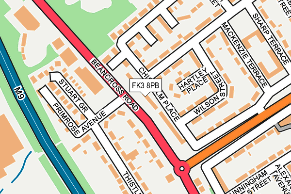 FK3 8PB map - OS OpenMap – Local (Ordnance Survey) FK3 8PB map - OS OpenMap – Local (Ordnance Survey)