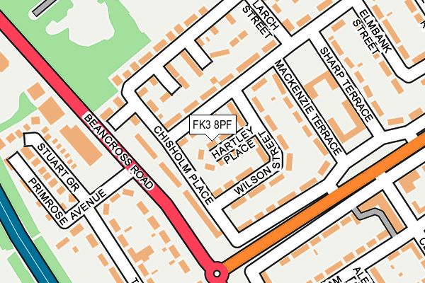 FK3 8PF map - OS OpenMap – Local (Ordnance Survey) FK3 8PF map - OS OpenMap – Local (Ordnance Survey)