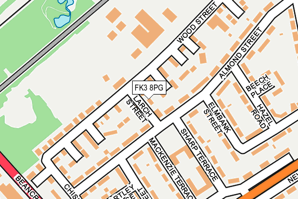 FK3 8PG map - OS OpenMap – Local (Ordnance Survey) FK3 8PG map - OS OpenMap – Local (Ordnance Survey)