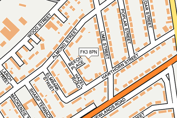 FK3 8PN map - OS OpenMap – Local (Ordnance Survey) FK3 8PN map - OS OpenMap – Local (Ordnance Survey)