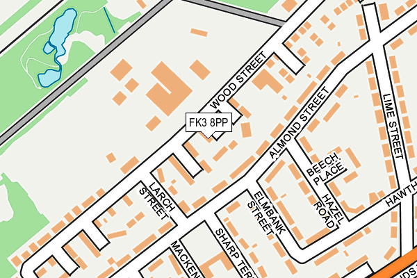 FK3 8PP map - OS OpenMap – Local (Ordnance Survey) FK3 8PP map - OS OpenMap – Local (Ordnance Survey)