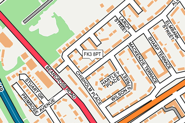 FK3 8PT map - OS OpenMap – Local (Ordnance Survey) FK3 8PT map - OS OpenMap – Local (Ordnance Survey)