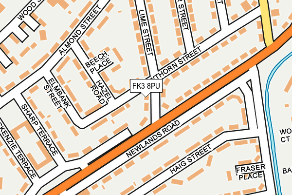 FK3 8PU map - OS OpenMap – Local (Ordnance Survey) FK3 8PU map - OS OpenMap – Local (Ordnance Survey)