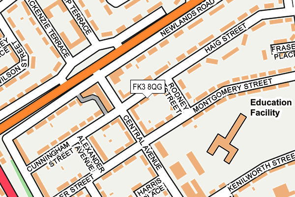 FK3 8QG map - OS OpenMap – Local (Ordnance Survey) FK3 8QG map - OS OpenMap – Local (Ordnance Survey)