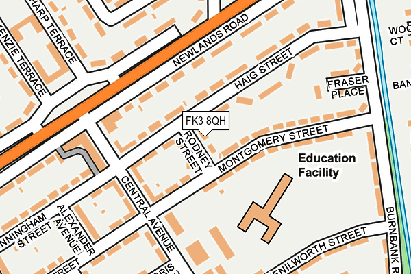 FK3 8QH map - OS OpenMap – Local (Ordnance Survey) FK3 8QH map - OS OpenMap – Local (Ordnance Survey)
