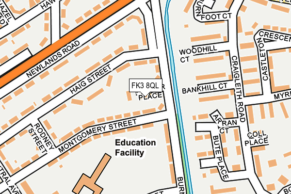 FK3 8QL map - OS OpenMap – Local (Ordnance Survey) FK3 8QL map - OS OpenMap – Local (Ordnance Survey)