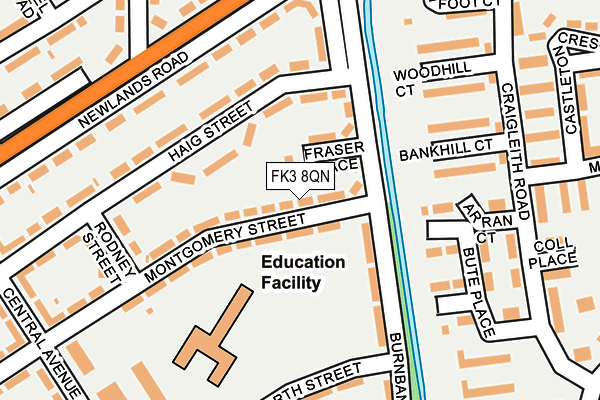 FK3 8QN map - OS OpenMap – Local (Ordnance Survey) FK3 8QN map - OS OpenMap – Local (Ordnance Survey)