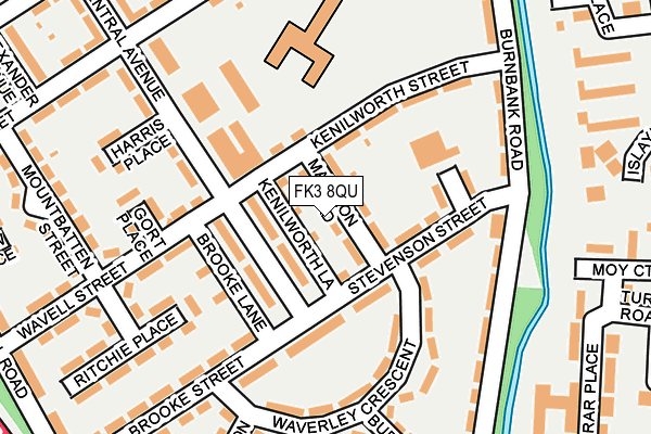 FK3 8QU map - OS OpenMap – Local (Ordnance Survey) FK3 8QU map - OS OpenMap – Local (Ordnance Survey)