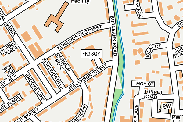 FK3 8QY map - OS OpenMap – Local (Ordnance Survey) FK3 8QY map - OS OpenMap – Local (Ordnance Survey)