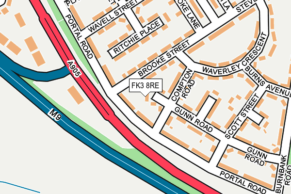 FK3 8RE map - OS OpenMap – Local (Ordnance Survey) FK3 8RE map - OS OpenMap – Local (Ordnance Survey)