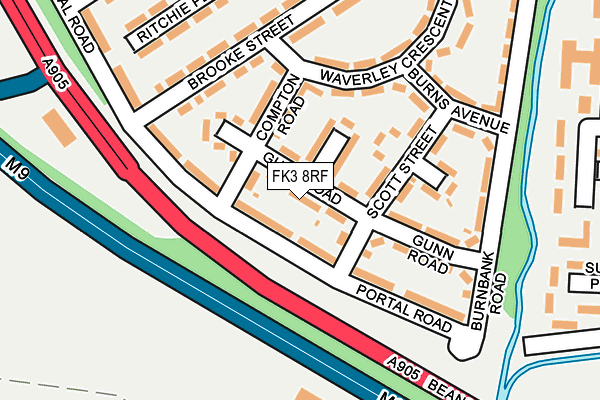 FK3 8RF map - OS OpenMap – Local (Ordnance Survey) FK3 8RF map - OS OpenMap – Local (Ordnance Survey)