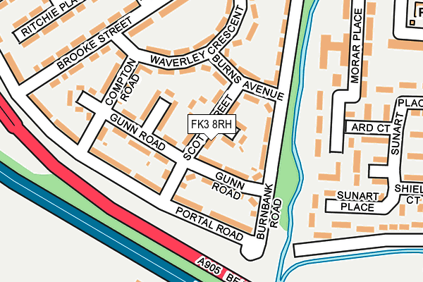 FK3 8RH map - OS OpenMap – Local (Ordnance Survey) FK3 8RH map - OS OpenMap – Local (Ordnance Survey)