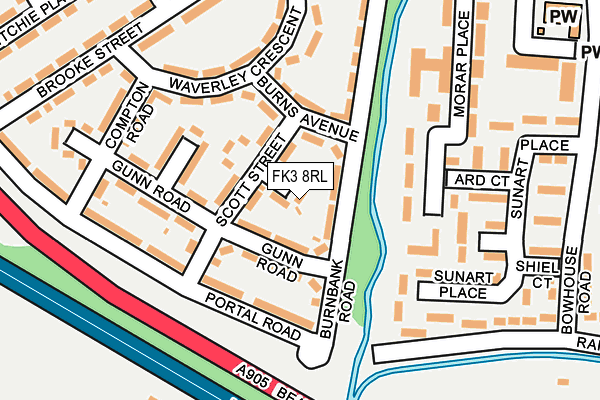 FK3 8RL map - OS OpenMap – Local (Ordnance Survey) FK3 8RL map - OS OpenMap – Local (Ordnance Survey)