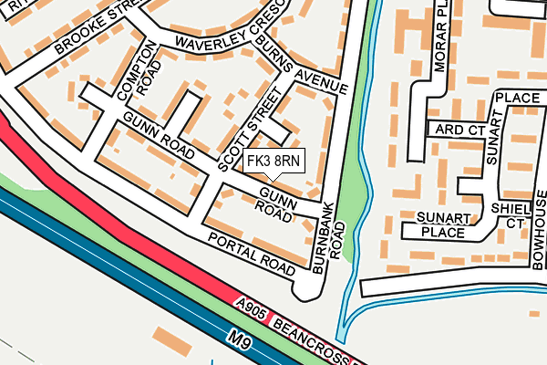 FK3 8RN map - OS OpenMap – Local (Ordnance Survey) FK3 8RN map - OS OpenMap – Local (Ordnance Survey)