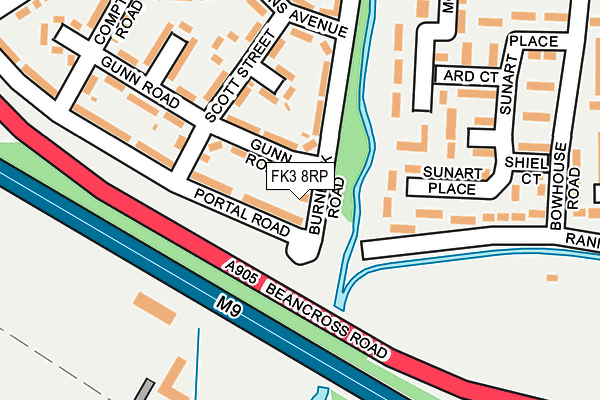 FK3 8RP map - OS OpenMap – Local (Ordnance Survey) FK3 8RP map - OS OpenMap – Local (Ordnance Survey)