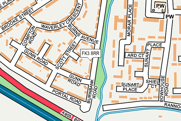 FK3 8RR map - OS OpenMap – Local (Ordnance Survey) FK3 8RR map - OS OpenMap – Local (Ordnance Survey)