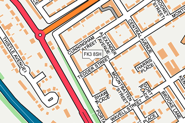 FK3 8SH map - OS OpenMap – Local (Ordnance Survey) FK3 8SH map - OS OpenMap – Local (Ordnance Survey)